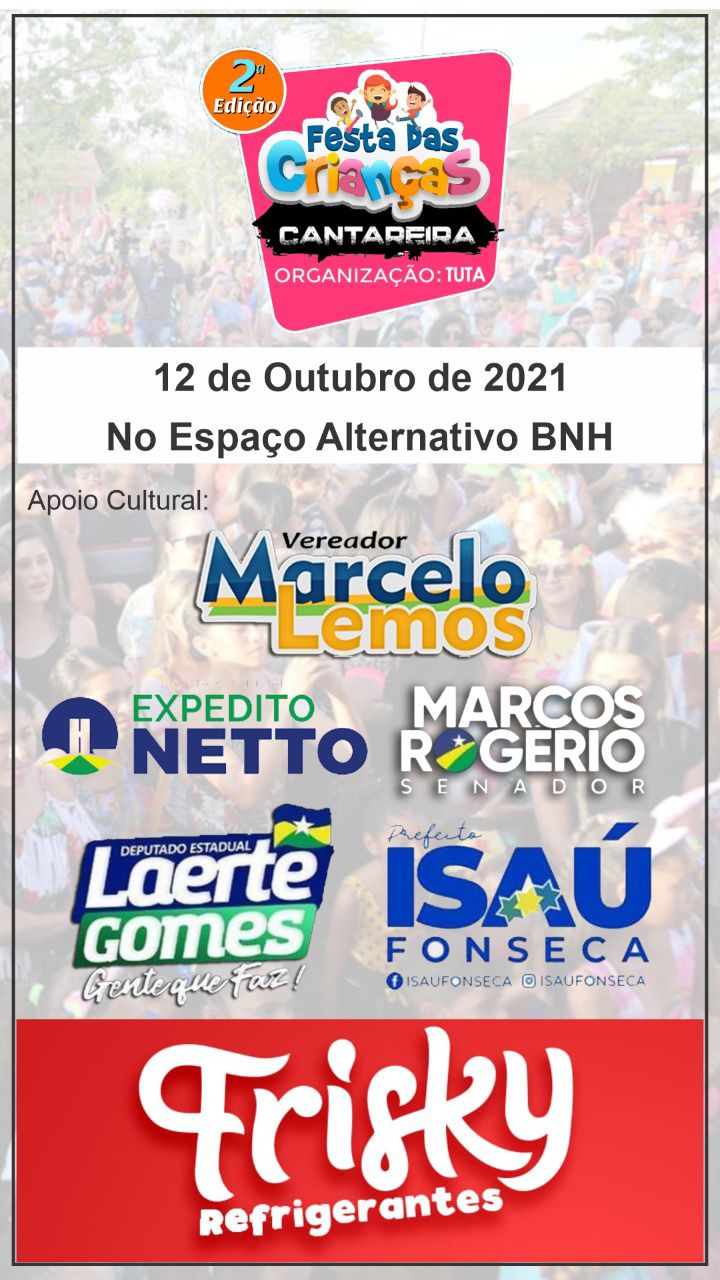 Festa das Crianças será na próxima terça, dia 12, no CEDEL do BNH 